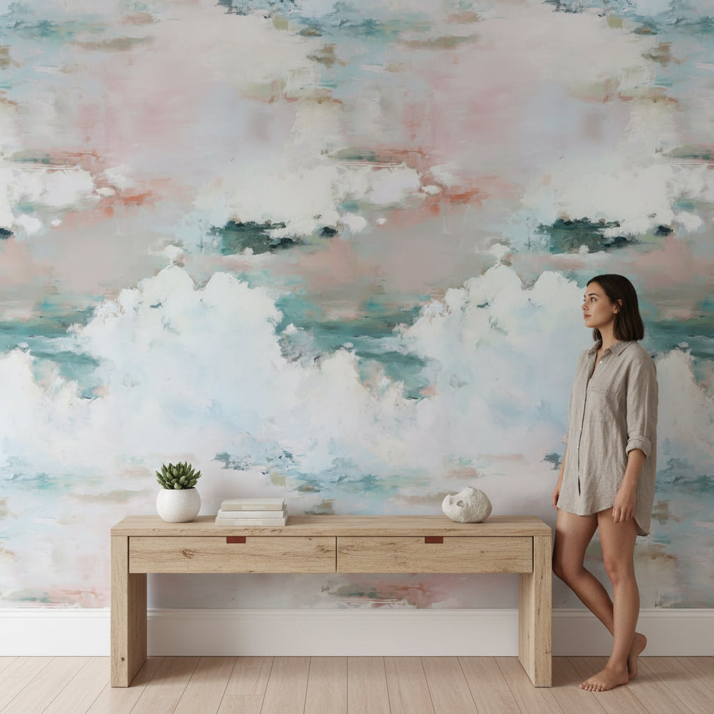 Abstract Wallpaper Modern Removable Contemporary Wall Double Roll