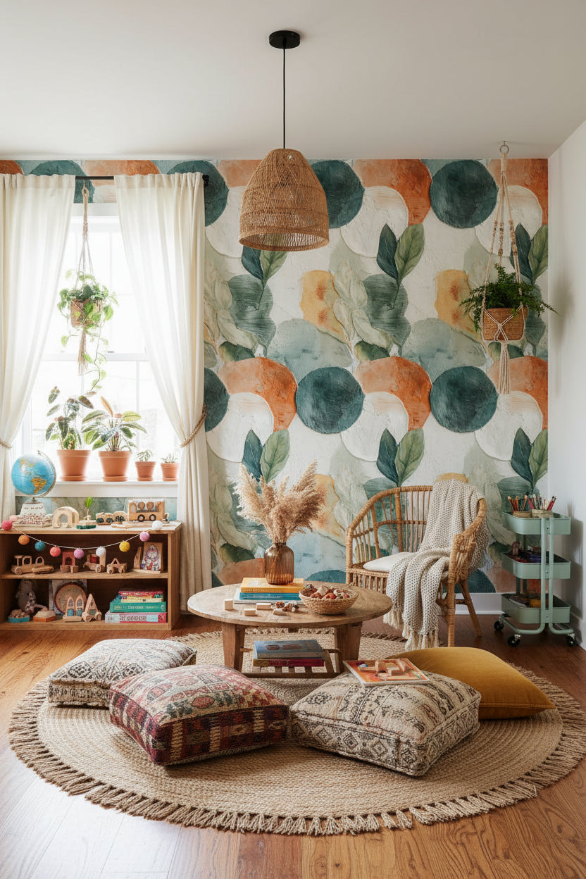 Geometric Wallpaper Modern Removable Textured Wall Double Roll