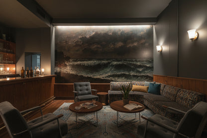 Dark Stormy Ocean Landscape Wall Mural