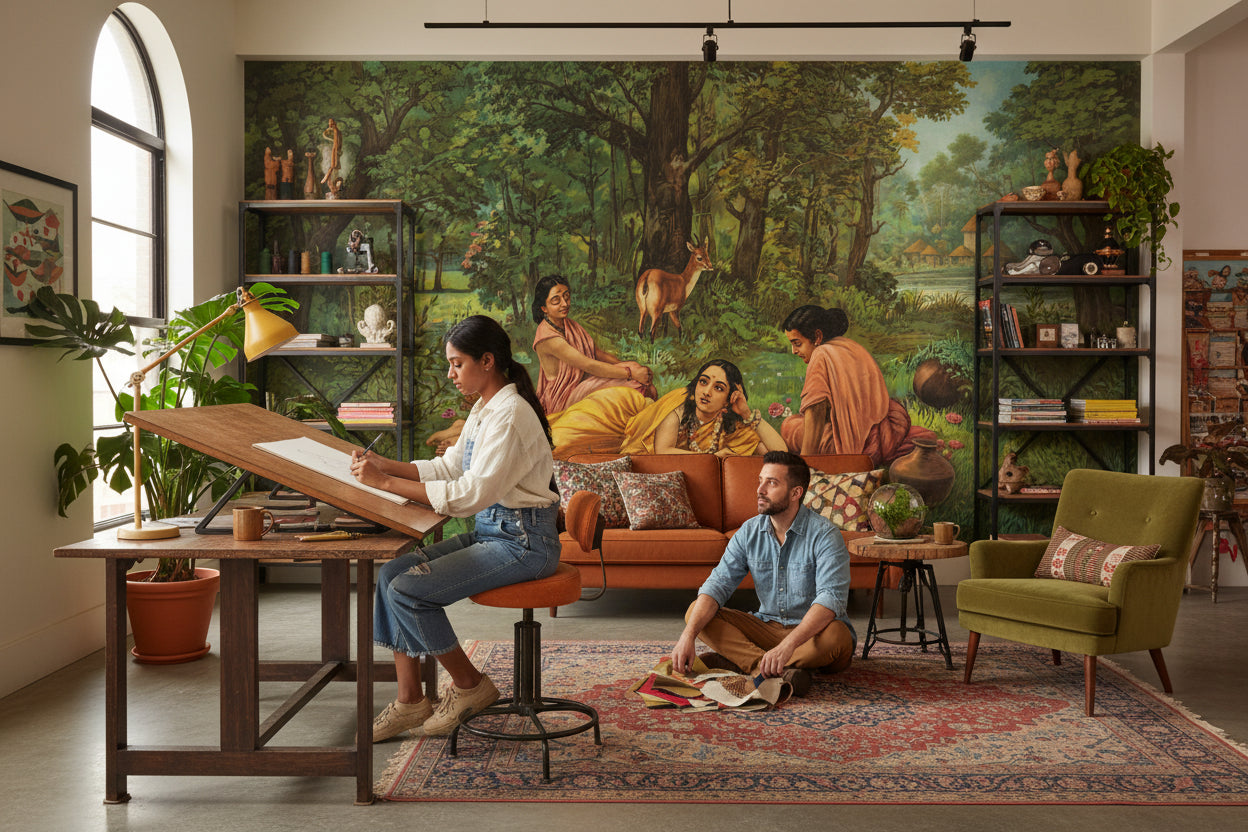 Forest Wallpaper Traditional Nature Wall Mural