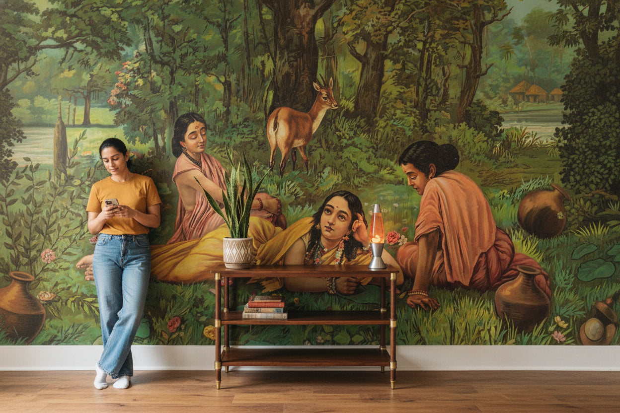 Forest Wallpaper Traditional Nature Wall Mural