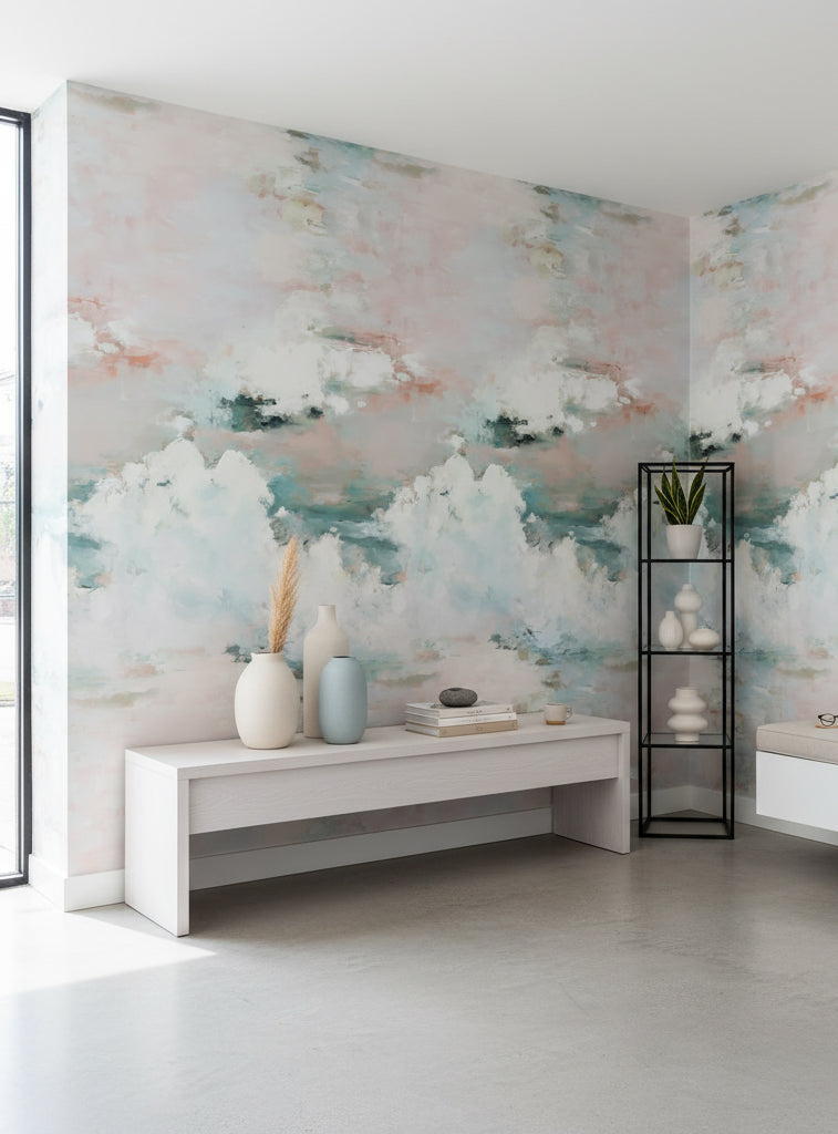 Abstract Wallpaper Modern Removable Contemporary Wall Double Roll