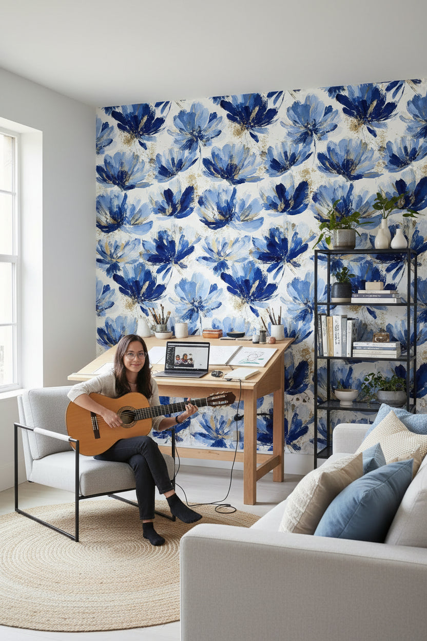 White Background Wallpaper Modern Removable Elegant Wall Double Roll