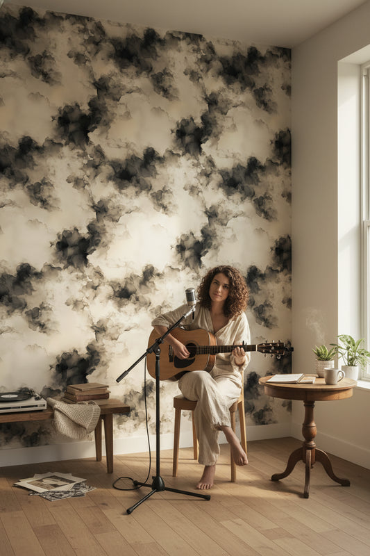 Abstract Pattern Wallpaper Cloud Removable Art Wall Double Roll