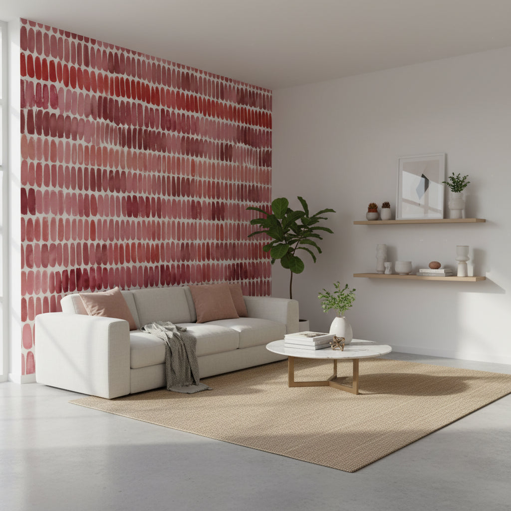 Abstract Pattern Wallpaper Playful Colorful Wall Decor