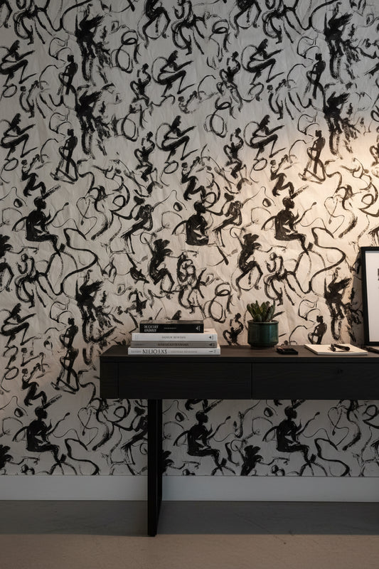 Abstract Wallpaper Expressive Dynamic Wall Decor