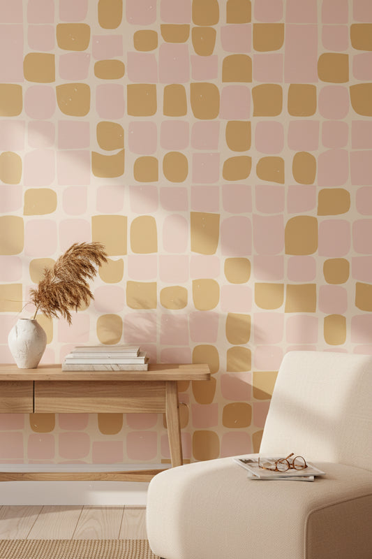 Abstract Wallpaper Geometric Modern Removable Wall Decor