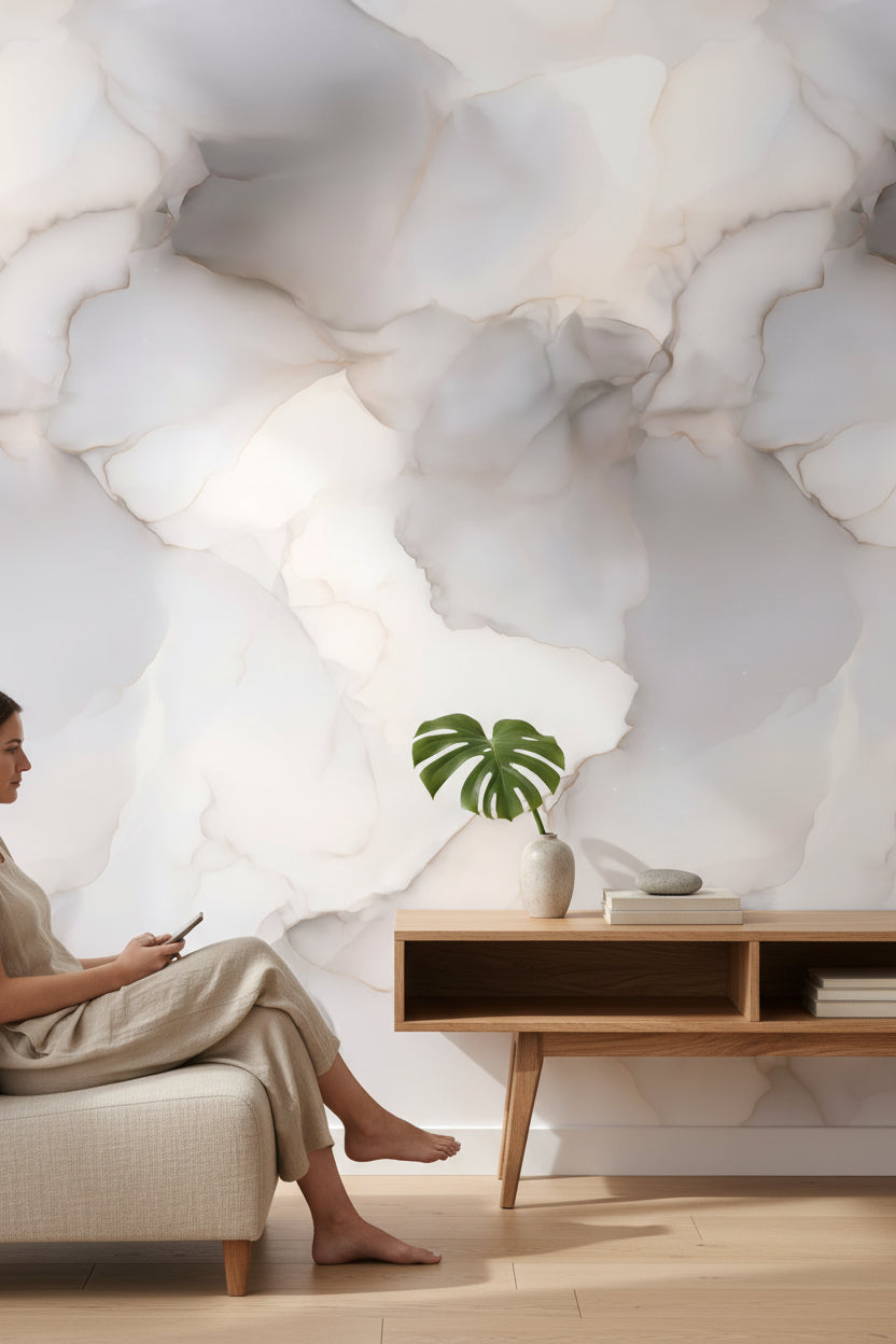 Abstract Wallpaper Minimalist Mural Modern Wall Decor