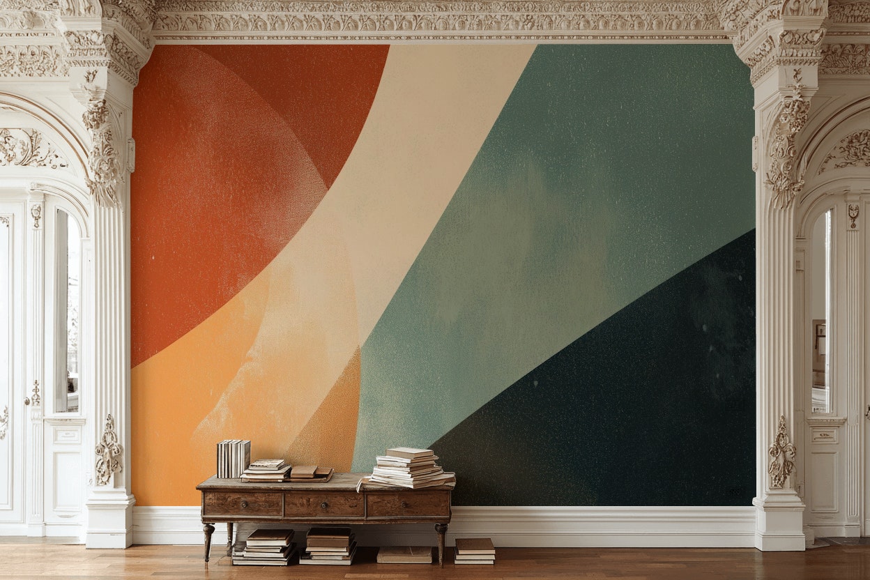 Geometric Wallpaper Abstract Modern Wall Decor