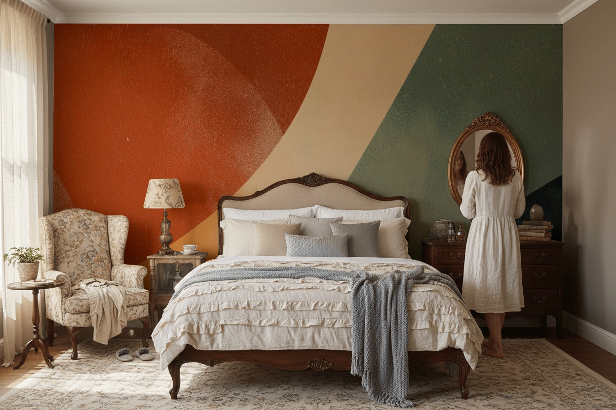 Geometric Wallpaper Abstract Modern Wall Decor