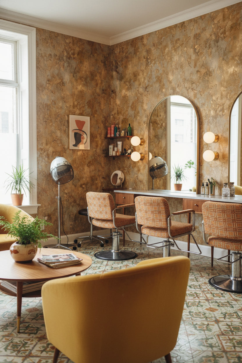 Abstract Pattern Wallpaper Vintage Textured Wall Mural