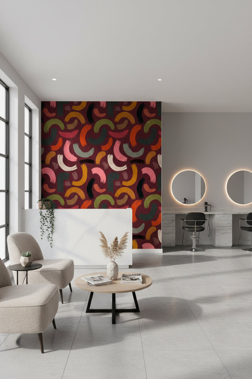 Abstract Brushstroke Wallpaper