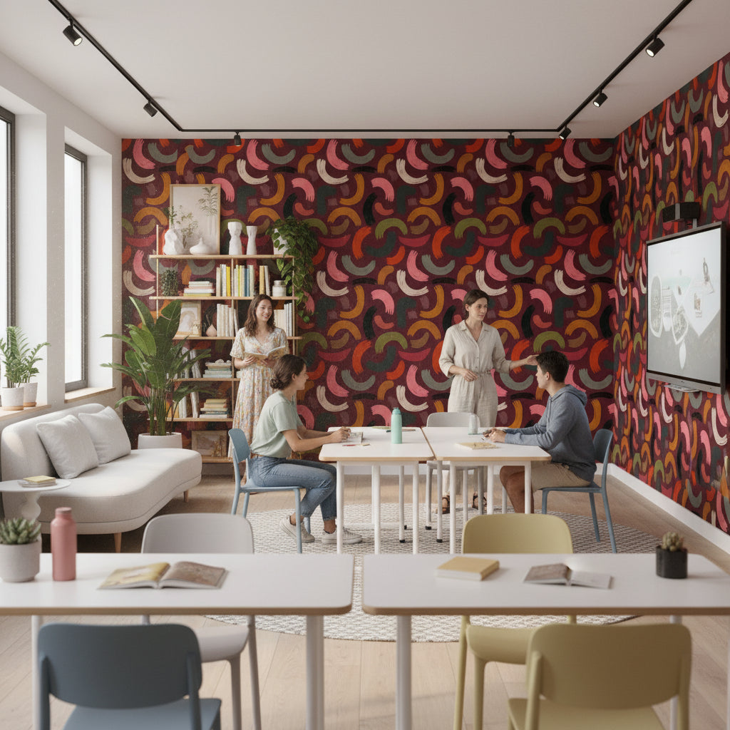 Abstract Brushstroke Wallpaper