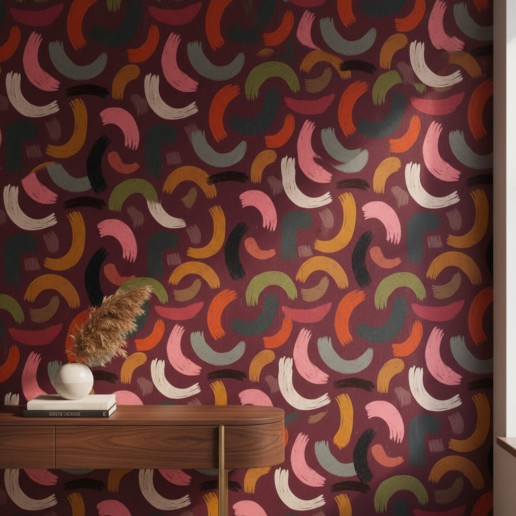 Abstract Brushstroke Wallpaper