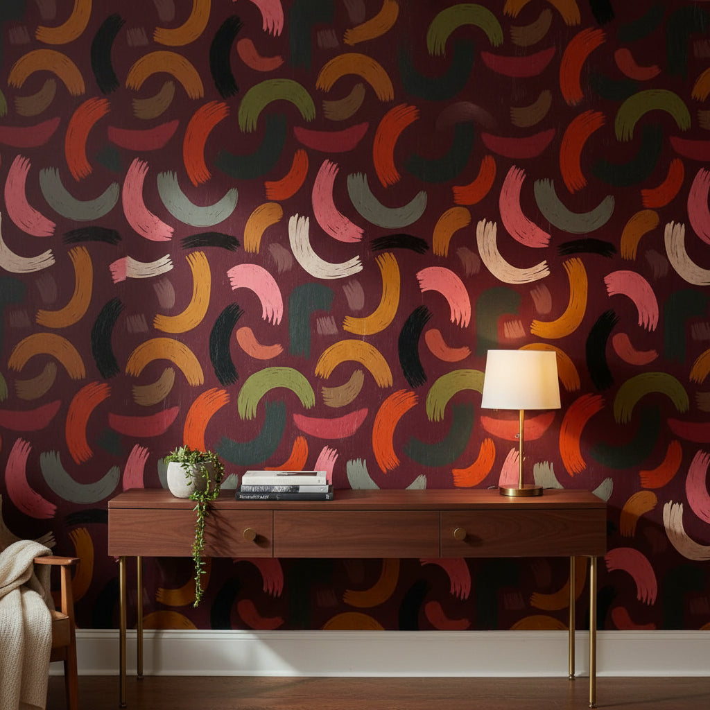 Abstract Brushstroke Wallpaper