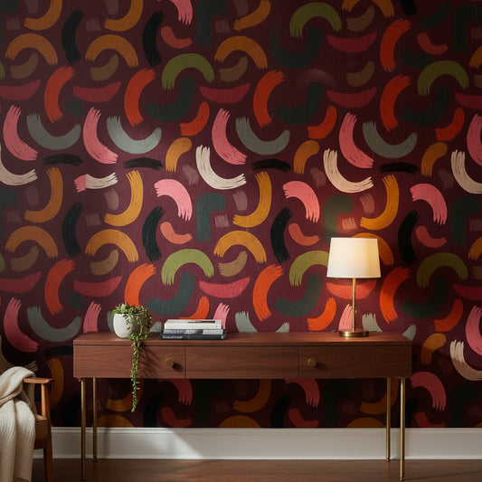 Abstract Brushstroke Wallpaper