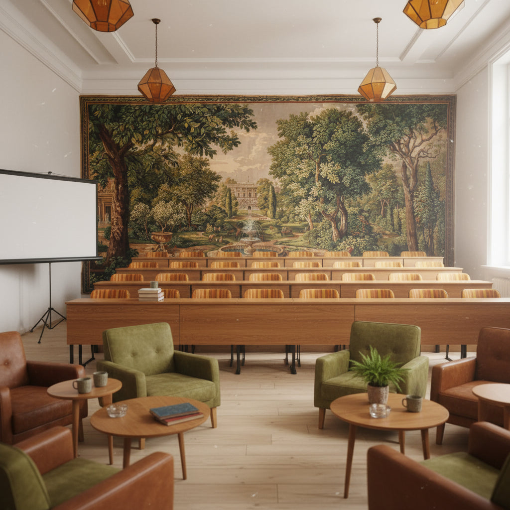 Shades Of Green Wallpaper Vintage Garden Wall Mural