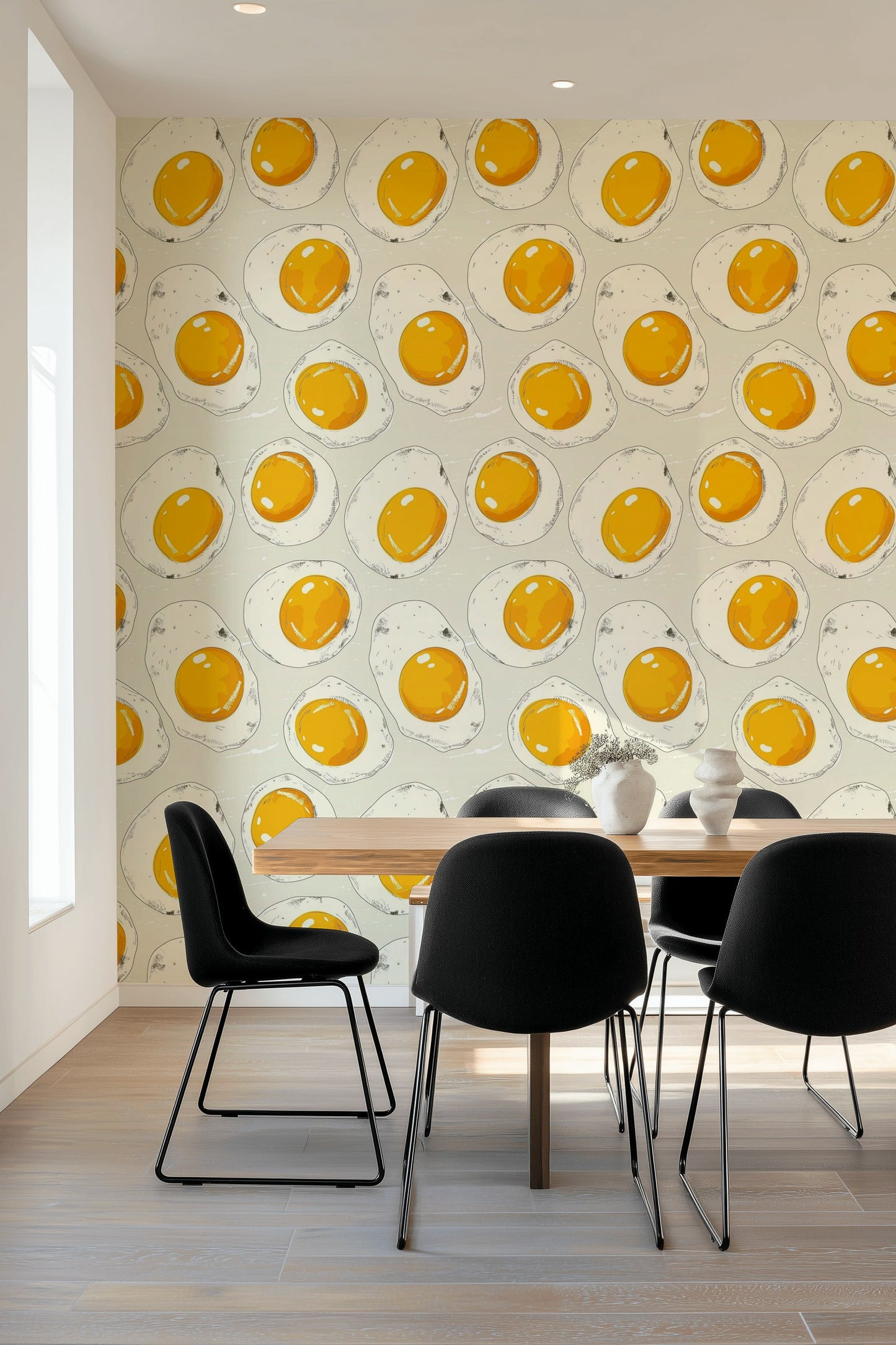 Illustrative Wallpaper Modern Playful Wall Decor
