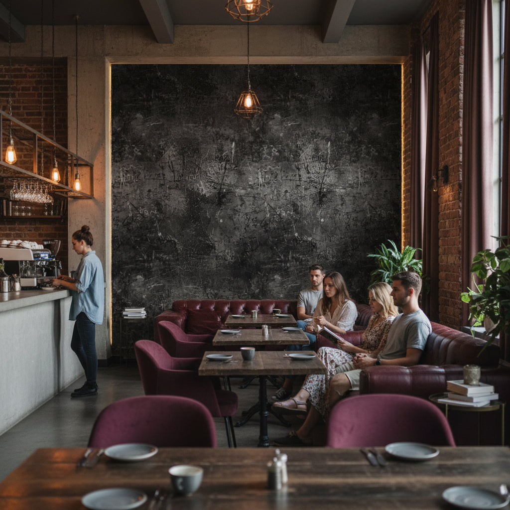 Abstract Wallpaper Geometric Removable Industrial Wall Double Roll