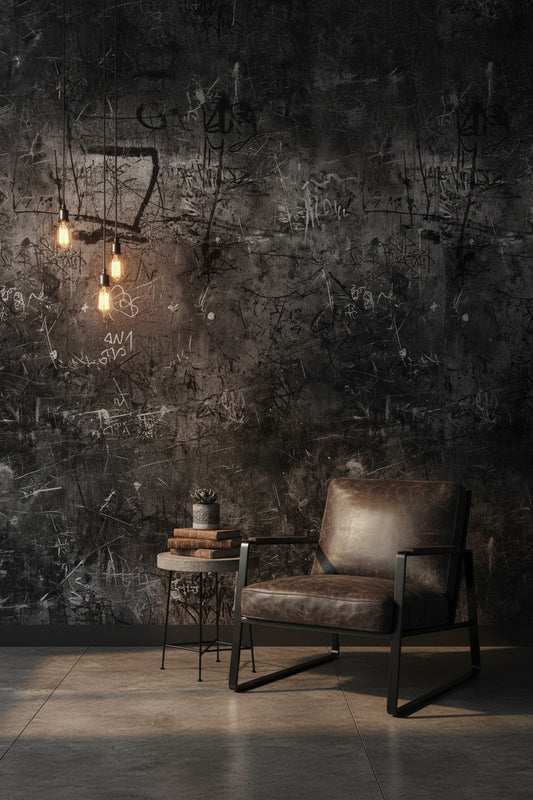 Abstract Wallpaper Geometric Removable Industrial Wall Double Roll