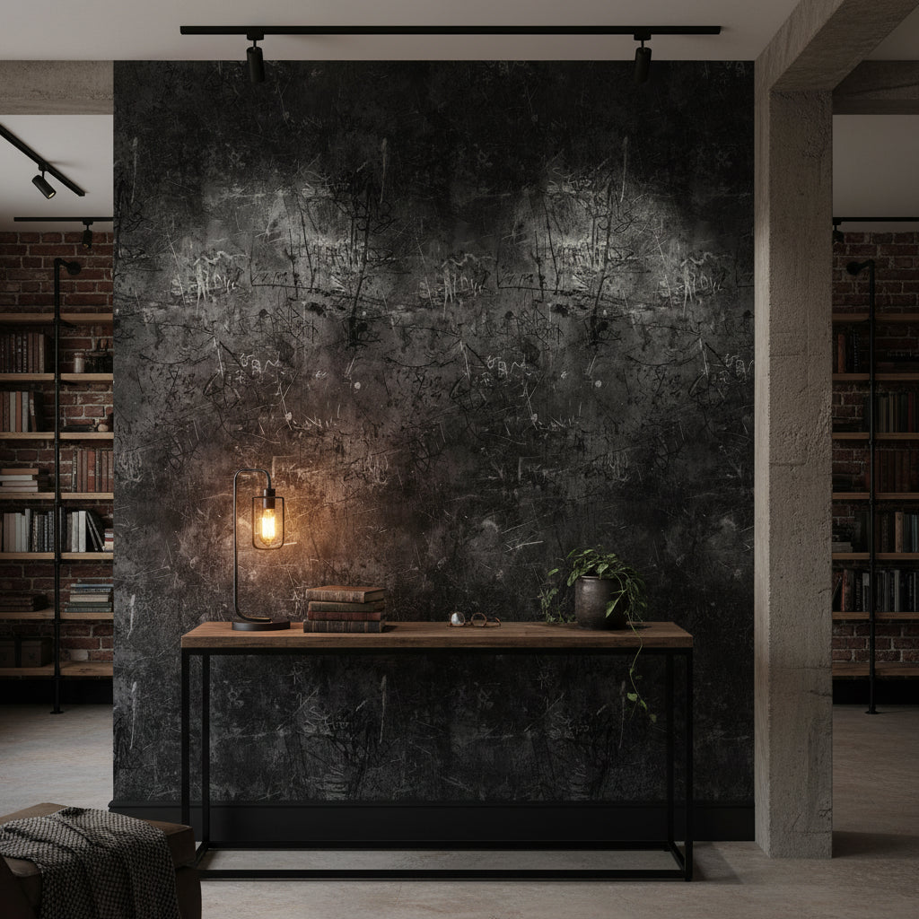 Abstract Wallpaper Geometric Removable Industrial Wall Double Roll