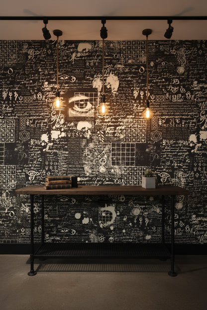 Symbols Wallpaper Geometric Abstract Wall Decor