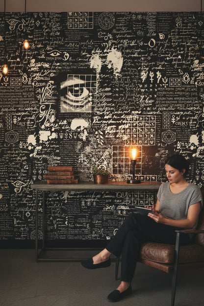 Symbols Wallpaper Geometric Abstract Wall Decor