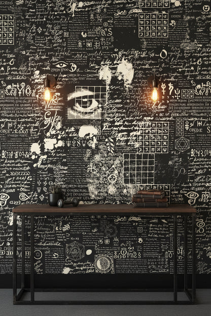 Symbols Wallpaper Geometric Abstract Wall Decor
