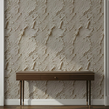 Textured Cream Plaster Effect Wallpaper