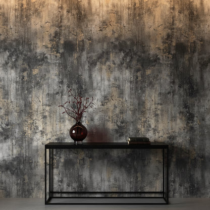 Dark Concrete Industrial Texture Wallpaper