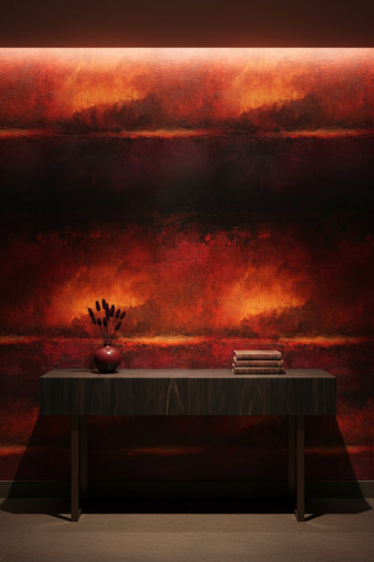 Dramatic Red and Black Abstract Wallpaper
