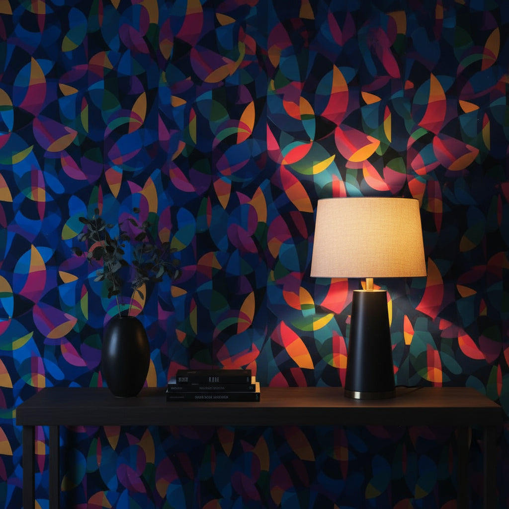 Vibrant Multicolor Geometric Abstract Wallpaper