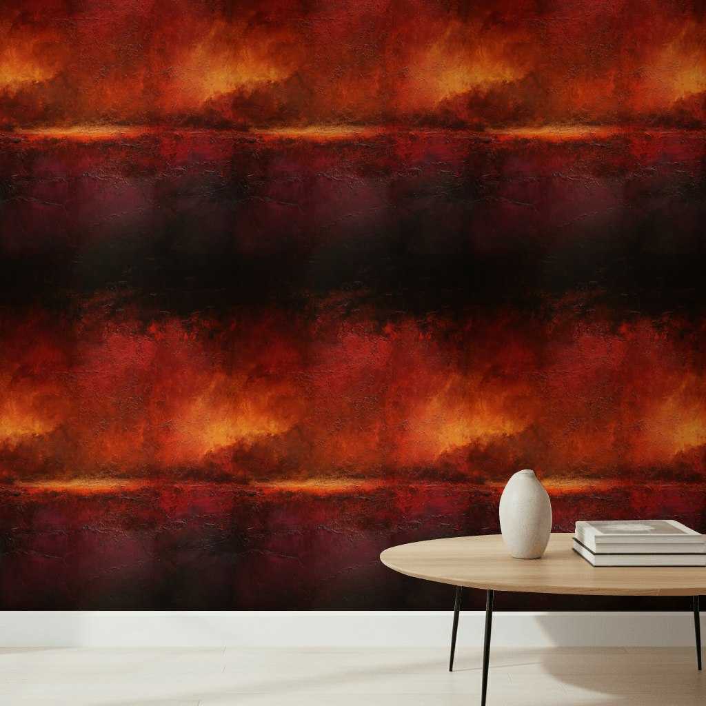 Dramatic Red and Black Abstract Wallpaper