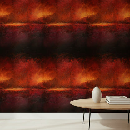 Dramatic Red and Black Abstract Wallpaper