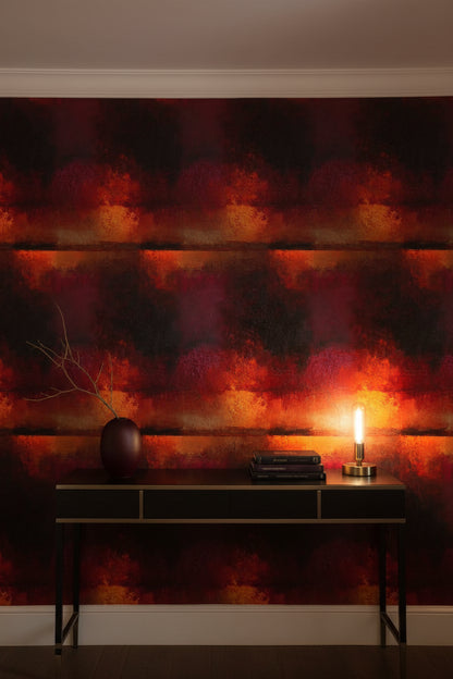 Fiery Crimson Abstract Texture Wallpaper