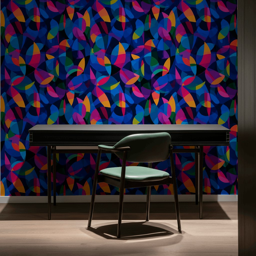 Vibrant Multicolor Geometric Abstract Wallpaper