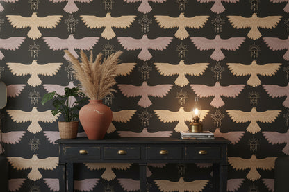 Celestial Wallpaper Geometric Bohemian Decorative Mural