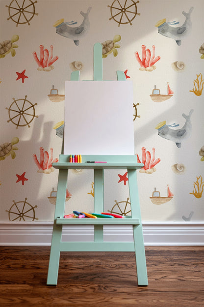 Nautical Wallpaper Whimsical Watercolor Decorative Mural