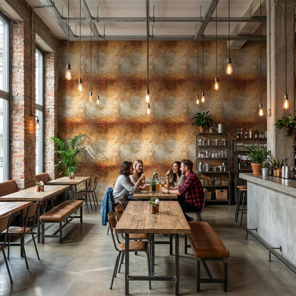 Rustic Industrial Gradient Wallpaper