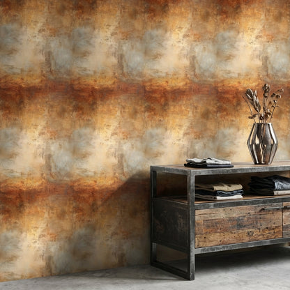 Rustic Industrial Gradient Wallpaper