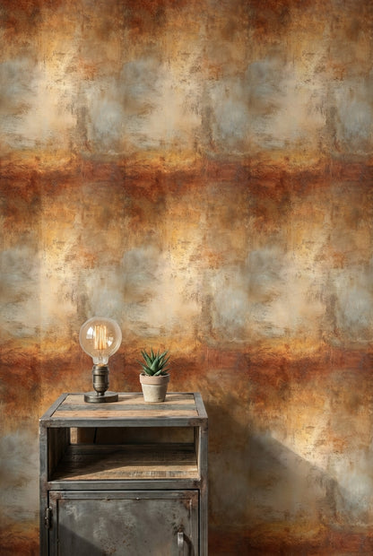 Rustic Industrial Gradient Wallpaper
