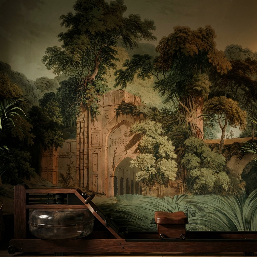 Shades Of Green Wallpaper Vintage Nature Wall Mural