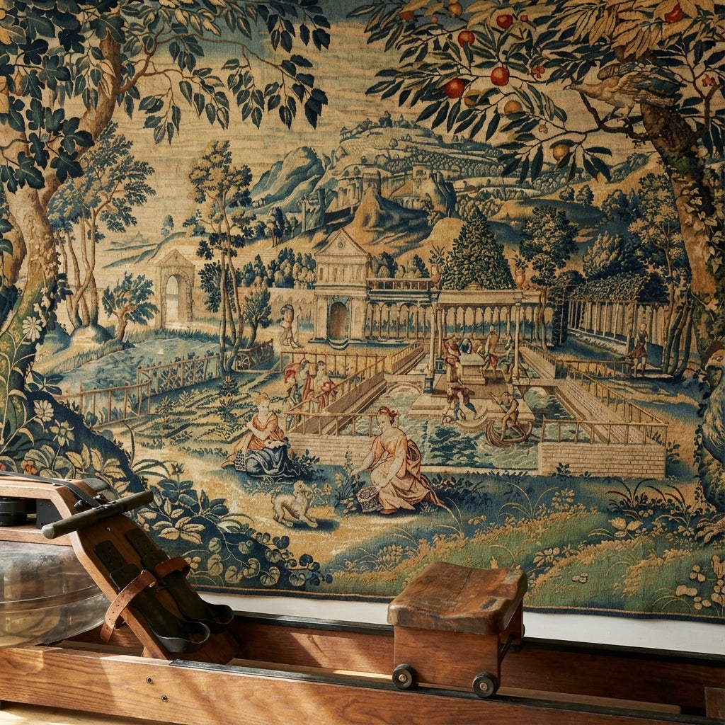 Pastoral Landscape Wallpaper Vintage Nature Wall Mural