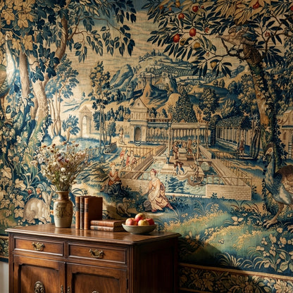 Pastoral Landscape Wallpaper Vintage Nature Wall Mural