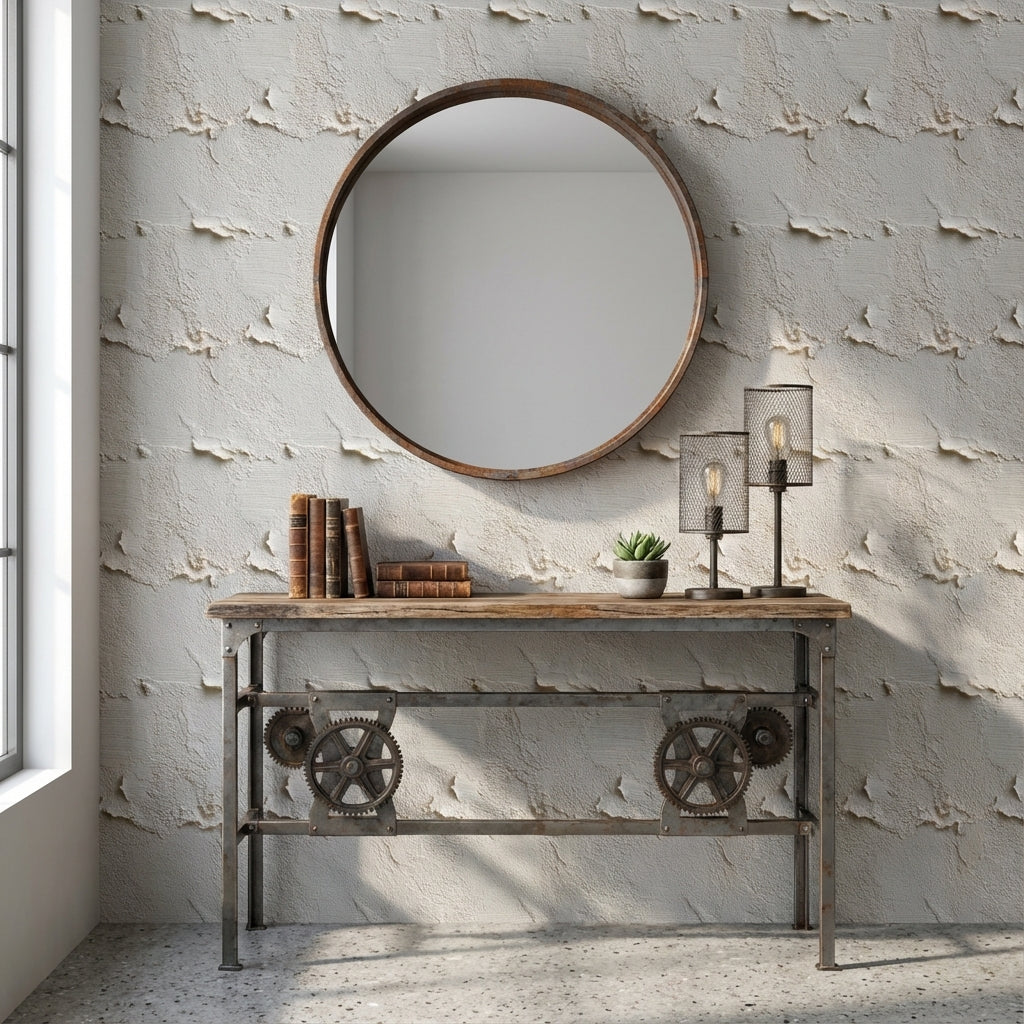 Abstract Pattern Wallpaper Rustic Removable Beige Wall Mural