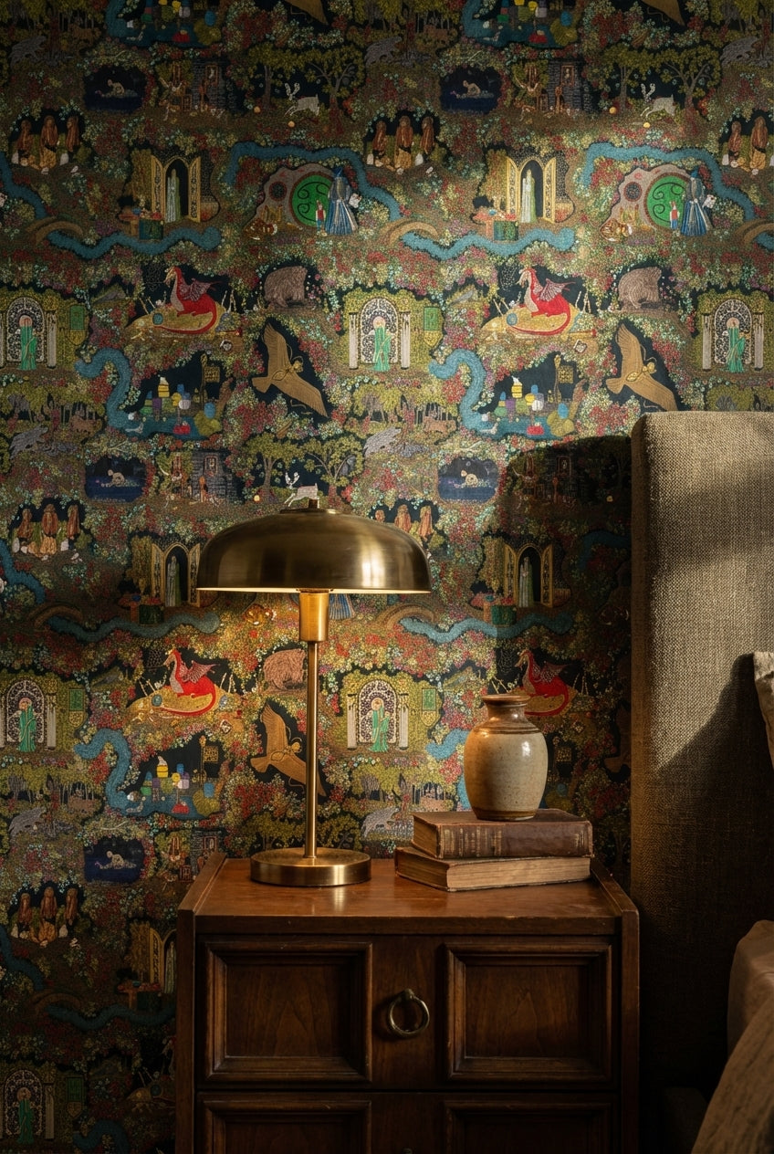 Fantasy Wallpaper Vintage Removable Mythical Wall Decor