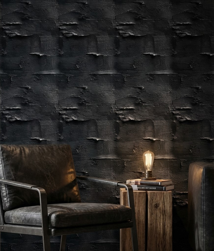 Abstract Wallpaper Textured Removable Dark Wall Decor