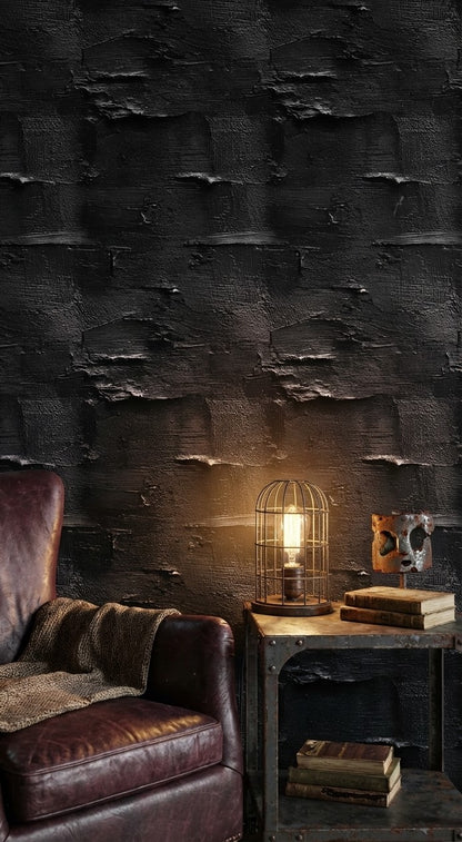 Abstract Wallpaper Textured Removable Dark Wall Decor