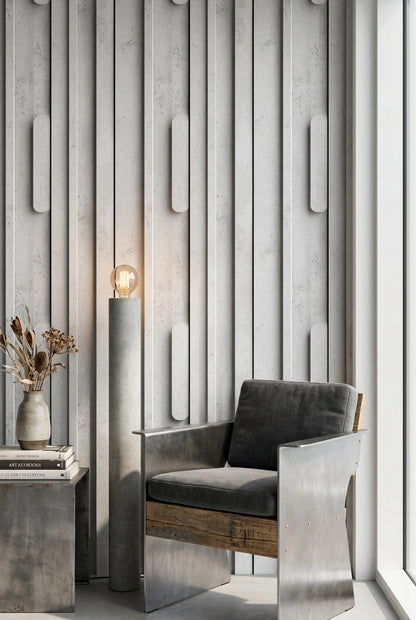 Geometric Wallpaper Concrete Minimalist Decorative Mural