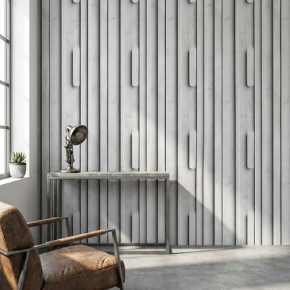 Geometric Wallpaper Concrete Minimalist Decorative Mural